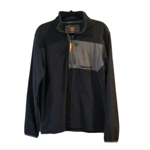 Timberland Fleece Men 1/4 Zip Jacket Medium Black Outdoor Activewear Hiking Cozy